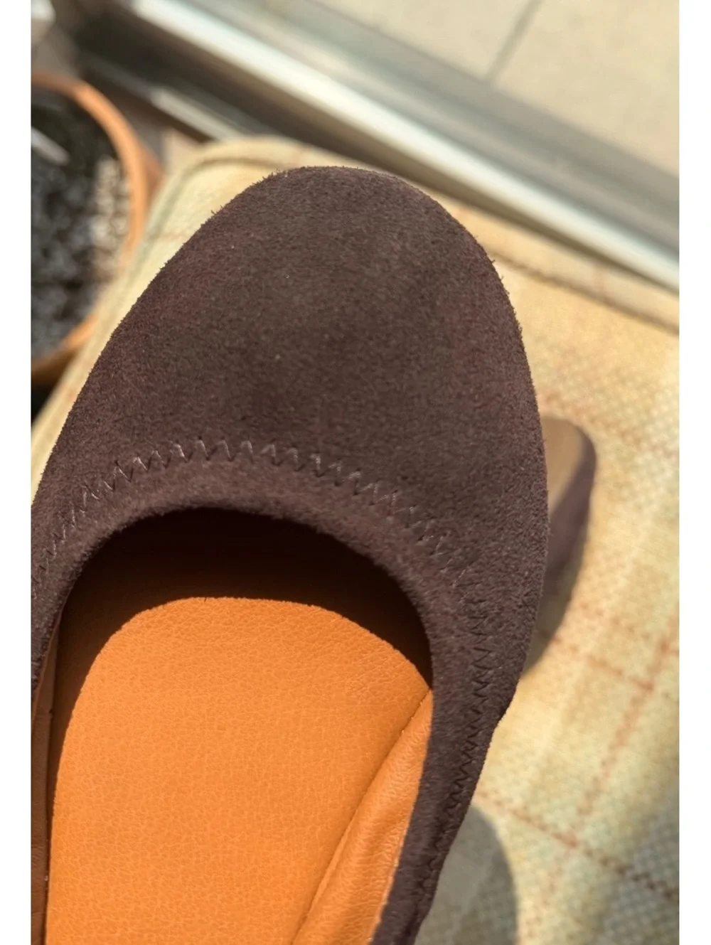 Lucky Brand Brown Suede Emmie Ballet Flats Size 8